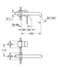 Grohe Essence Bateria umywalkowa podtynkowa 18,3 cm warm sunset 29192DA1